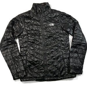 The North‎ Face Womens Thermoball Jacket Small Black Puffer Nylon Quilted Light